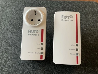 AVM Fritz Powerline 1260E und 1220E 1200 Mbit/S WLAN Set - Weiß - Bild 1 von 2