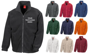 Personalised Zip Up Fleeces - your logo/text front and/or back - 8 x Colours - Picture 1 of 14