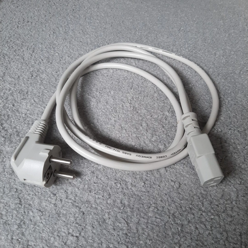 1,8m Kaltgerätekabel C13 Grau 3-polig für PC & Monitor uvm. w. NEU 2 - Bild 1 von 1