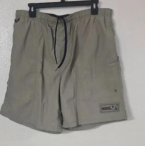 Hook & Tackle Nylon Fishing Shorts XL Khaki Swim Outdoors - Picture 1 of 10