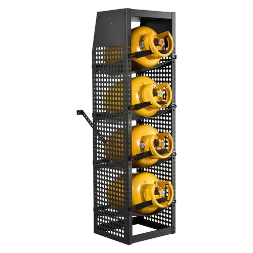 Uimoso Refrigerant Cylinder Storage Rack, 4-Tier, 14.8 x 13 x 52 in ...