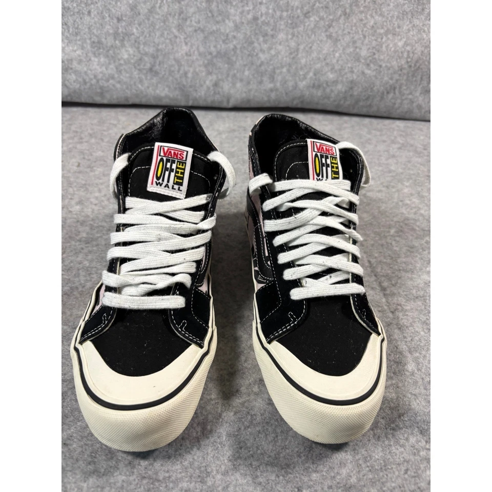 Vans Sk8 Hi Pro Palm Leaf Black Pink High Top Skate Shoes Womens 7.5 - Image 1 of 4