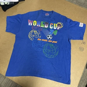Vintage World Cup 1994 One World One Goal All Over Print American X-Large XL - Picture 1 of 7