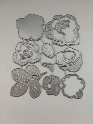 Juego de troqueles Papertrey Into the Blooms: Roses nuevo Foto 1 de 2