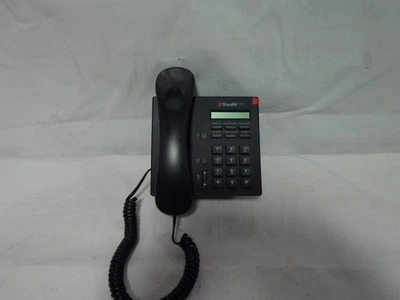 * Lot Of 12* ShoreTel 115 IP Blackphone W/ Stand & Headset  (J837) - Image 1 of 4
