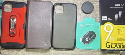 Lote de 3 fundas y accesorios para teléfono celular iPhone 11 8 piezas ver fotos y descripción Foto 1 de 4