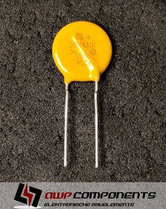 (10 Stk.) JVR20N431K11YU4 - 20N431K - Varistor 430V 6.500A Ø23mm RM10 - Joyin - Bild 1 von 1