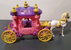 Disney Princesa Rapunzel Caballo y Carruaje Real Juego Rosa Púrpura Oro Juguete - Imagen 1 de 12
