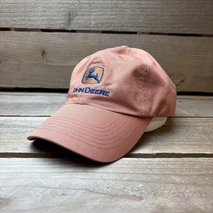 Women’s John Deere Tractors Salmon Pink Outdoor Strapback Trucker Hat Cap - Picture 1 of 9