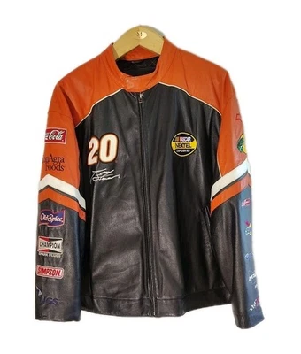 Tony Stewart #20 Home Depot Wilsons Leather Chase Authentics NASCAR Nextel Coat - Image 1 of 4