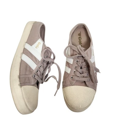 Tênis feminino GOLA Coaster Mule II tamanho 10 lona rosa com cadarço CLB381 - Imagem 1 de 4