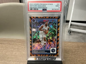 2023-24 Panini NBA Hoops Premium Stock - Anthony Edwards #87 Premium Tiger Prizm - Picture 1 of 2
