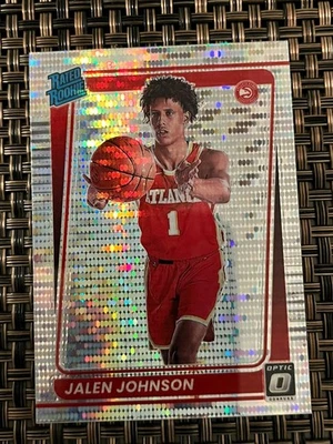 2021-22 Donruss Optic #181 Jalen Johnson Silver Pulsar Prizm Exclusive Hawks - Image 1 of 2