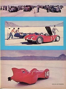 1966 Great Magazine Pic of Racers @ 18th Annual Bonneville National Speed Trials - Picture 1 of 1