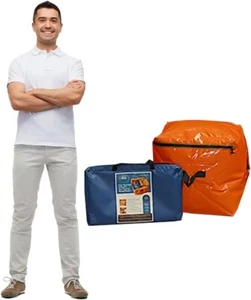 Flood Protection Watertight Bag, Dry Bag, Waterproof Storage Bag Orange PVC Mate - Picture 1 of 8