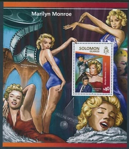 2015 SOLOMON ISLANDS MARILYN MONROE MINI SHEET ($40) FINE MINT MNH - Picture 1 of 1
