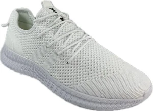 Sneakers da corsa uomo bianche in rete traspiranti leggere TG 10 - Foto 1 di 6