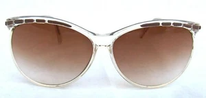 TRUE VTG..1980's..OVERSIZE..SUNGLASSES..AMBER LENS..NEW OLD STOCK - Picture 1 of 2