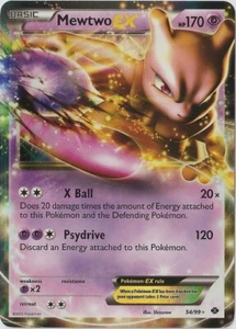 Pokemon Card Mewtwo EX 54/99 Ultra Rare Next Destinies Half Art - Near Mint - Picture 1 of 1