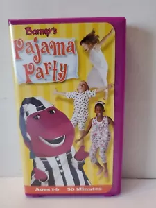 Barney's pajama party, vhs children tape - Picture 1 of 3