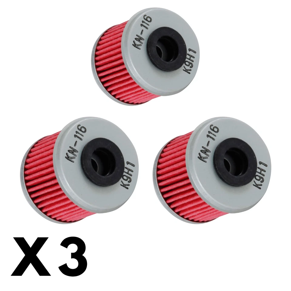 Paquete de 3 filtros de aceite K&N para Husqvarna TE250 2010-2014 Foto 1 de 1