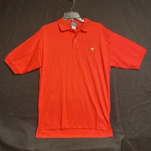 Camisa Polo Roja para Empleados de Computadora Apple Arco Iris Logo de Apple De Colección Años 90 Med - Imagen 1 de 10