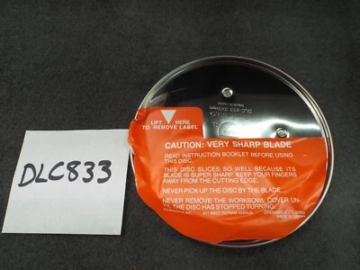 NOS Cuisinart DLC-833 Food Processor Disc Blade Attachment Vintage 1980 Kitchen - Image 1 of 4