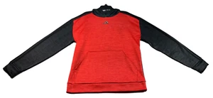 Adidas Sweater Boys Size Xlarge Red Black Long Sleeve Hooded (18/22) - Picture 1 of 6