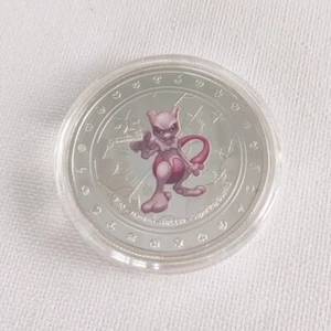 25th Anniversary Mewtwo Electroplating Metal Commemorative Coin Pikachu - Foto 1 di 1