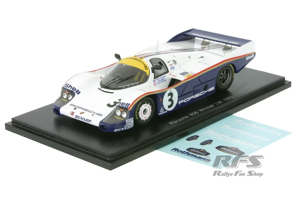 Spark 43LM83 1/43 Porsche 956 No.3 Gewinner 24H Le Mans 1983 Modellauto