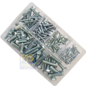 M5-M10 verzinkt HT Sechskant Gewindestifte Sortimentskasten 150tlg. - Bild 1 von 2