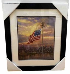 Thomas Kinkade The Light Of Freedom Matted & Framed Portrait Art Print - Picture 1 of 4