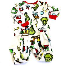 Dr Seuss Grinch One Piece Footie 18 Month Toddler Fleece Pajama Christmas Unisex