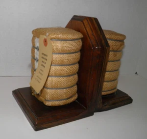 Cotton Bale Bookends Authentic Mini Bale Memphis TN Cotton Capital of the World - Picture 1 of 9