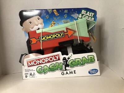 Monopoly Cash Grab Game, Hasbro, Brand New,  Fast  Shipping Money Gun - Image 1 of 4