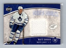 2005 Upper Deck Ice #FF-MS Mats Sundin Frozen Fabrics