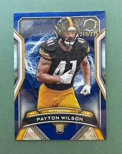Fútbol americano Topps Resurgence 2024 Payton Wilson Blue Surge #'d/275 novato radiocontrol - Imagen 1 de 2