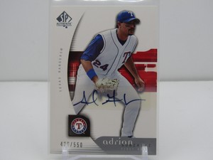 ADRIAN GONZALEZ 2005 SP COLLECTION AUTOGRAPH AUTO! #426/550! TEXAS RANGERS!
