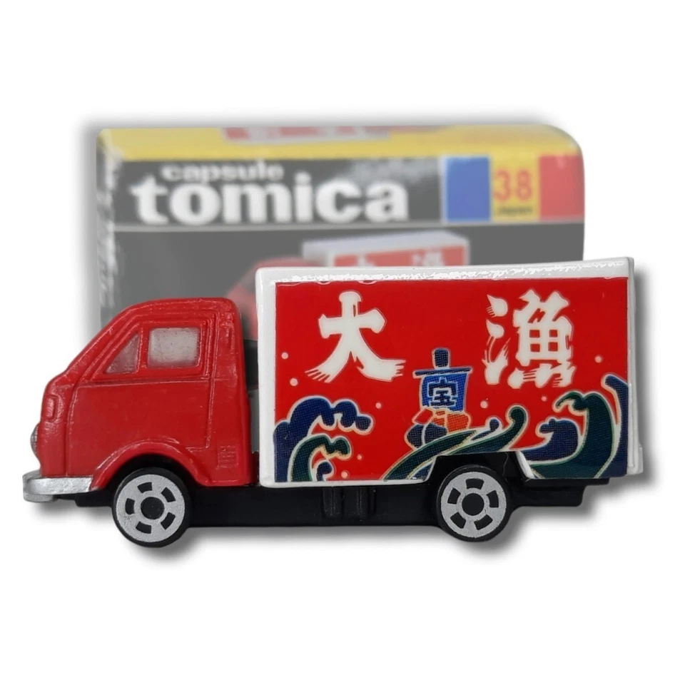 Camión de comida congelada Toyota 1/57 miniatura Tomy cápsula #38 Tomica serie 11 Japón Foto 1 de 4