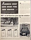 America Must Save More Fuel This Winter World War II Vintage Print Ad 1943
