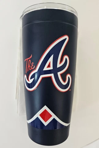 New Atlanta Braves A-List Exclusive Travel Tumbler WinCraft Cup Member Gift MLB Cover