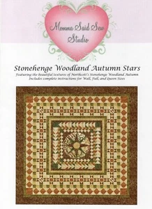 Stonehenge Woodland Autumn Stars from Momma Said Sew Studios 3 Sizes NEW - Imagen 1 de 2