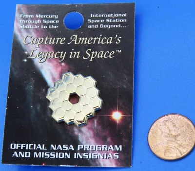 NASA PIN vtg James WEBB Space Telescope Type 2 MOC Official Insignia - Image 1 of 2