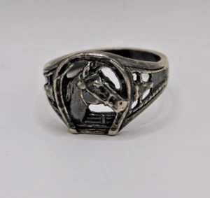 Sterling Silber Pferd Ring - Bild 1 von 3