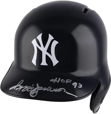 Reggie Jackson New York Yankees Autographed Replica Batting Helmet & HOF 93 Insc - Image 1 of 2
