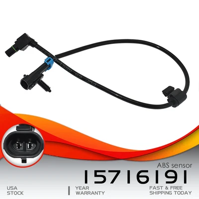 Wheel ABS Speed Sensor 15716191 For Chevy Seirra Silverado GMC Yukon Cadillac - Image 1 of 4