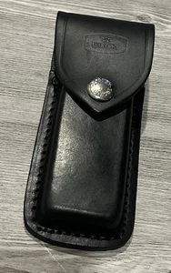 Vintage Buck 110 Klappmesser Taschenmesser schwarze Lederscheide - 5,5" (nur Scheide) - Bild 1 von 3
