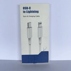 RoHS USB-C IPhone Connection 10 Ft Charging And Sync Cable 2 Per Pack - Picture 1 of 4