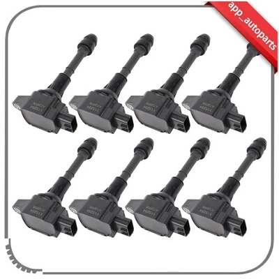 Fit For 2008 2009 2010 2011 2012 Nissan Pathfinder V8 5.6L 8 Ignition Coils - Image 1 of 4