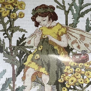 Flower Fairies Cross Stitch Kit The Tansy Fairy 5534 by Cicely Mary Barker - Picture 1 of 15